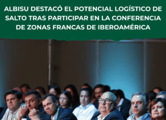 Albisu destacó el potencial logístico de Salto en la Conferencia de Zonas Francas de Iberoamérica