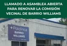 Asamblea en Barrio Williams para renovar la comisión vecinal este 26 de noviembre