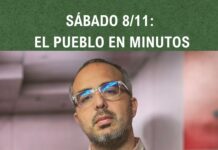 Sábado 8/11: EL PUEBLO en Minutos