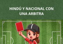 HINDÚ Y NACIONAL CON UNA ARBITRA