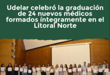 Udelar celebró la graduación de 24 nuevos médicos formados íntegramente en el Litoral Norte