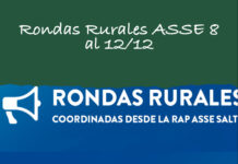 Rondas Rurales ASSE 8 al 12/12