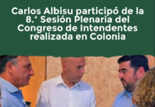 Carlos Albisu participó de la 8.ª Sesión Plenaria del Congreso de Intendentes realizada en Colonia