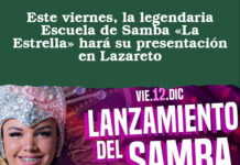 Este viernes, la legendaria Escuela de Samba «La Estrella» hará su presentación en Lazareto