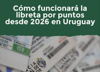 ¿Cómo funcionará la libreta por puntos desde 2026 en Uruguay?