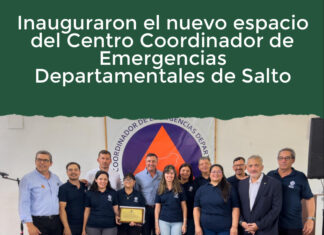 Inauguraron el nuevo espacio del Centro Coordinador de Emergencias Departamentales de Salto