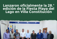Lanzaron oficialmente la 28.ª edición de la Fiesta Playa del Lago en Villa Constitución