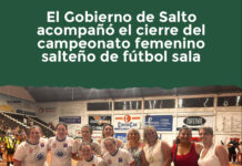 El Gobierno de Salto acompañó el cierre del campeonato femenino salteño de fútbol sala
