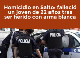 Homicidio en Salto: falleció un joven de 22 años tras ser herido con arma blanca