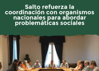 Salto refuerza la coordinación con organismos nacionales para abordar problemáticas sociales