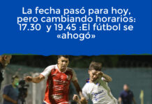 La fecha pasó para hoy, pero cambiando horarios: 17.30′ y 19.45′:El fútbol se «ahogó»