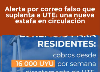 Alerta por correo falso que suplanta a UTE: una nueva estafa en circulación