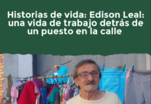 Historias de vida: Edison Leal: una vida de trabajo detrás de un puesto en la calle
