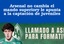 Arsenal no cambia el mando superiory le apunta a la captación de juveniles