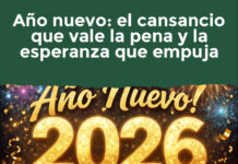 Año nuevo: el cansancio que vale la pena y la esperanza que empuja