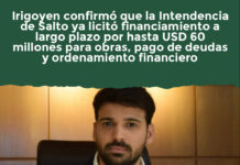 Irigoyen confirmó que la Intendencia de Salto ya licitó financiamiento a largo plazo por hasta USD 60 millones para obras, pago de deudas y ordenamiento financiero