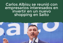 Carlos Albisu se reuniรณ con empresarios interesados en invertir en un nuevo shopping en Salto