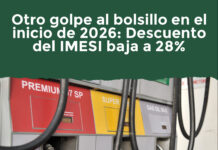 2026 inicia con baja al 28% de descuento de IMESI