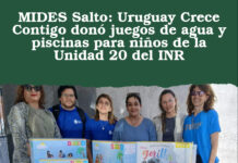 MIDES Salto: Uruguay Crece Contigo donó juegos de agua y piscinas para niños de la Unidad 20 del INR