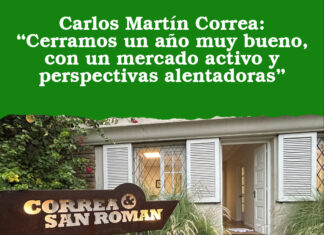 Carlos Martín Correa: “Cerramos un año muy bueno, con un mercado activo y perspectivas alentadoras”