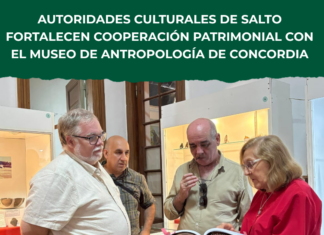 Autoridades culturales de Salto fortalecen cooperación patrimonial con el Museo de Antropología de Concordia