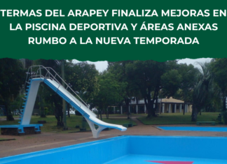 Termas del Arapey finaliza mejoras en la piscina deportiva y áreas anexas rumbo a la nueva temporada