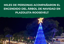 Multitud celebró el Encendido del Árbol de Navidad en Salto