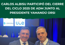 Albisu participó del cierre del ciclo 2025 de ADM junto al presidente Yamandú Orsi