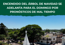 Encendido del Árbol de Navidad se adelanta para el domingo por alerta de mal tiempo