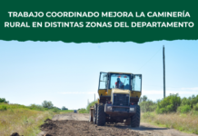 Trabajo coordinado mejora la caminería rural en distintas zonas del departamento