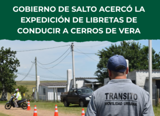 El Gobierno de Salto acercó trámites de libretas de conducir a Cerros de Vera