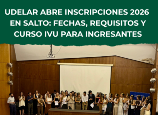 Udelar abre inscripciones 2026 en Salto: fechas, requisitos y curso IVU para ingresantes