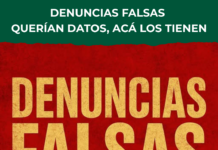 Denuncias falsas; querían datos, acá los tienen