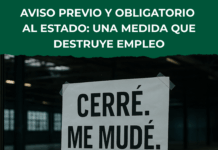 Aviso previo y obligatorio al Estado: una medida que destruye empleo