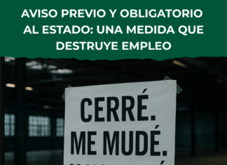 Aviso previo y obligatorio al Estado: una medida que destruye empleo