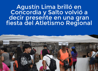 Agustín Lima brilló en Concordia y Salto volvió a decir presente en una gran fiesta del Atletismo Regional