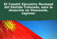 El Comité Ejecutivo Nacional del Partido Colorado, ante la situación en Venezuela, expresa: