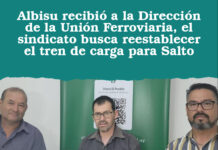 Albisu recibió a la Dirección de la Unión Ferroviaria, el sindicato busca reestablecer el tren de carga para Salto