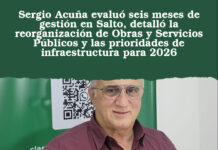Sergio Acuña evaluó seis meses de gestión en Salto, detalló la reorganización de Obras y Servicios Públicos y las prioridades de infraestructura para 2026