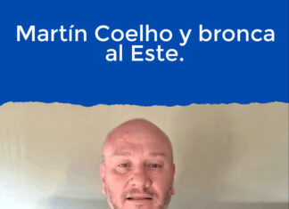 Martín Coelho y bronca al Este.