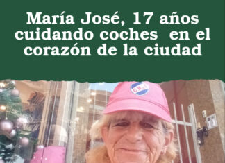 María José, 17 años cuidando coches en el corazón de la ciudad