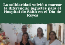 La solidaridad volvió a marcar la diferencia: juguetes para el Hospital de Salto en el Día de Reyes