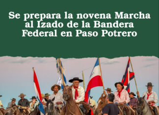 Se prepara la novena Marcha al Izado de la Bandera Federal en Paso Potrero