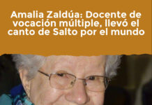 Amalia Zaldúa: Docente de vocación múltiple, llevó el canto de Salto por el mundo