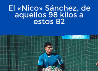 El «Nico» Sánchez, de aquellos 98 kilos a estos 82