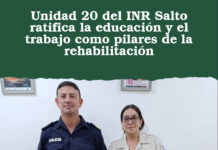 Unidad 20 del INR Salto ratifica la educación y el trabajo como pilares de la rehabilitación
