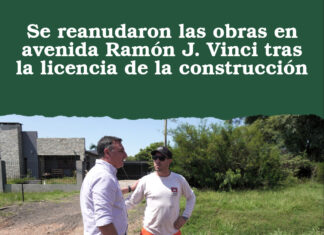 Se reanudaron las obras en avenida Ramón J. Vinci tras la licencia de la construcción