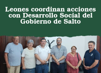 Leones coordinan acciones con Desarrollo Social del Gobierno de Salto