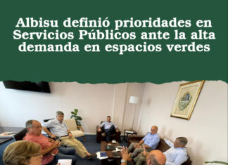 Albisu definió prioridades en Servicios Públicos ante la alta demanda en espacios verdes