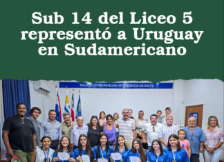 Sub 14 del Liceo 5 representó a Uruguay en Sudamericano
